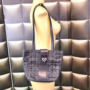 Brighton black woven bag  